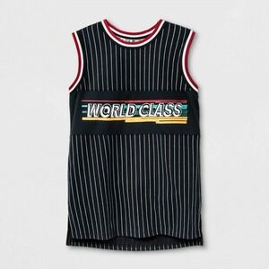 Art Class By Target‎ World Class Soccer Shirt Boy's Size M 8-10 Sleeveless Black